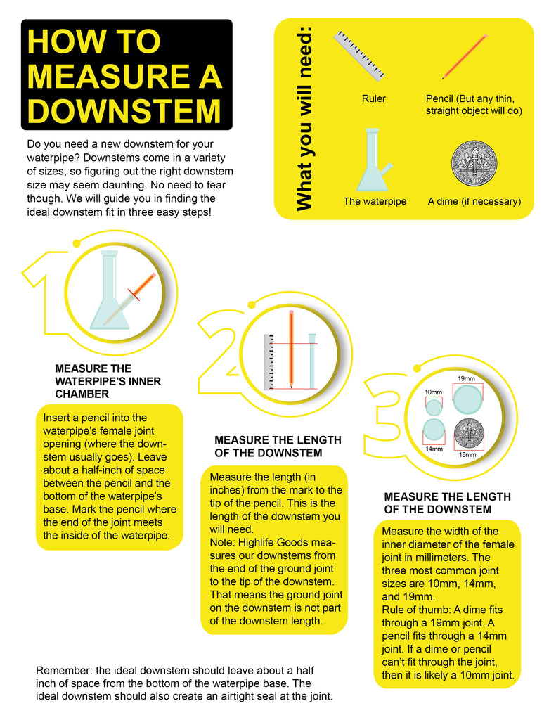 how to measure and buy downstem highlifegoods