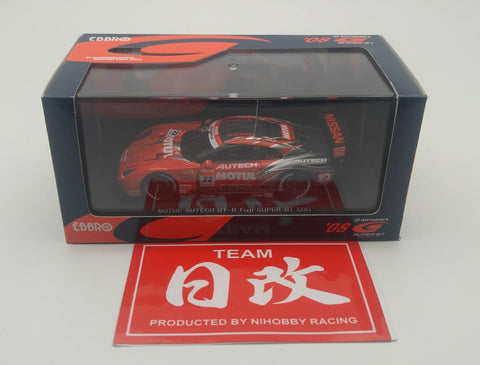 EBBRO NISSAN GT-R R35 1:43 CALSONIC IMPUL 2008 Fuji SUPER GT 500