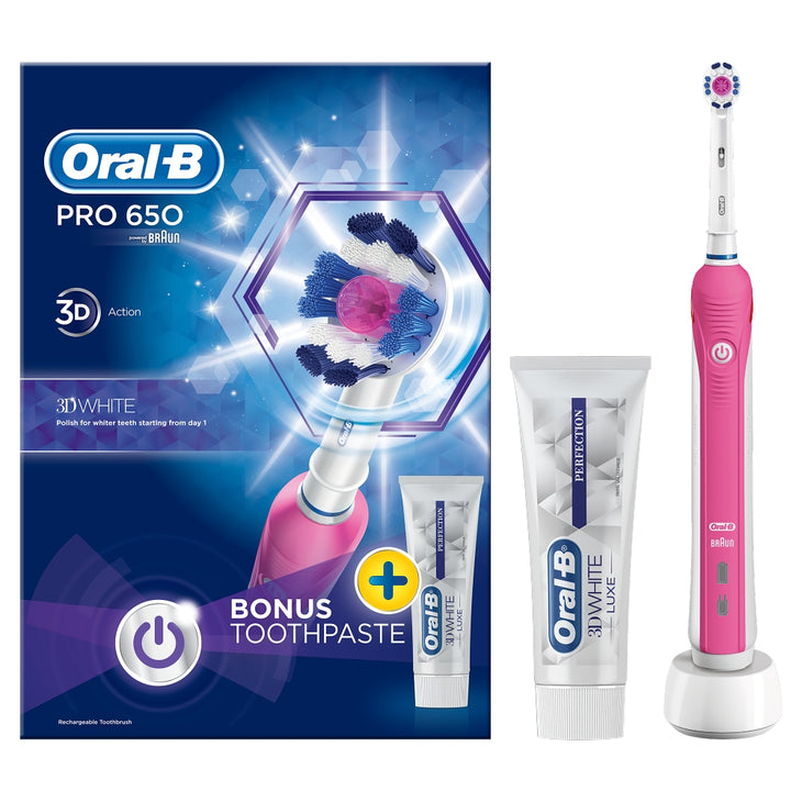 oral b pro 650 3d white replacement heads