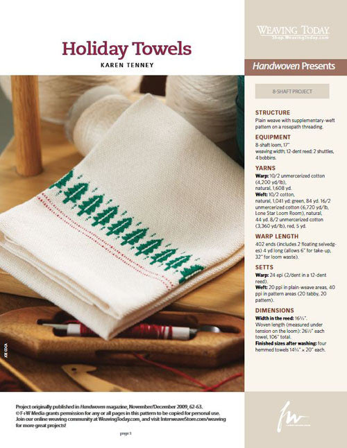 Easy-Does-It Sweedish Weave Towels [Book]