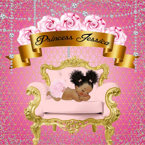 princess backdrop for baby shower