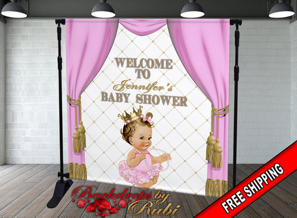 Princess Backdrop, Princess Banner, Baby shower Princess , Coming soon –  BackdropsbyRubi