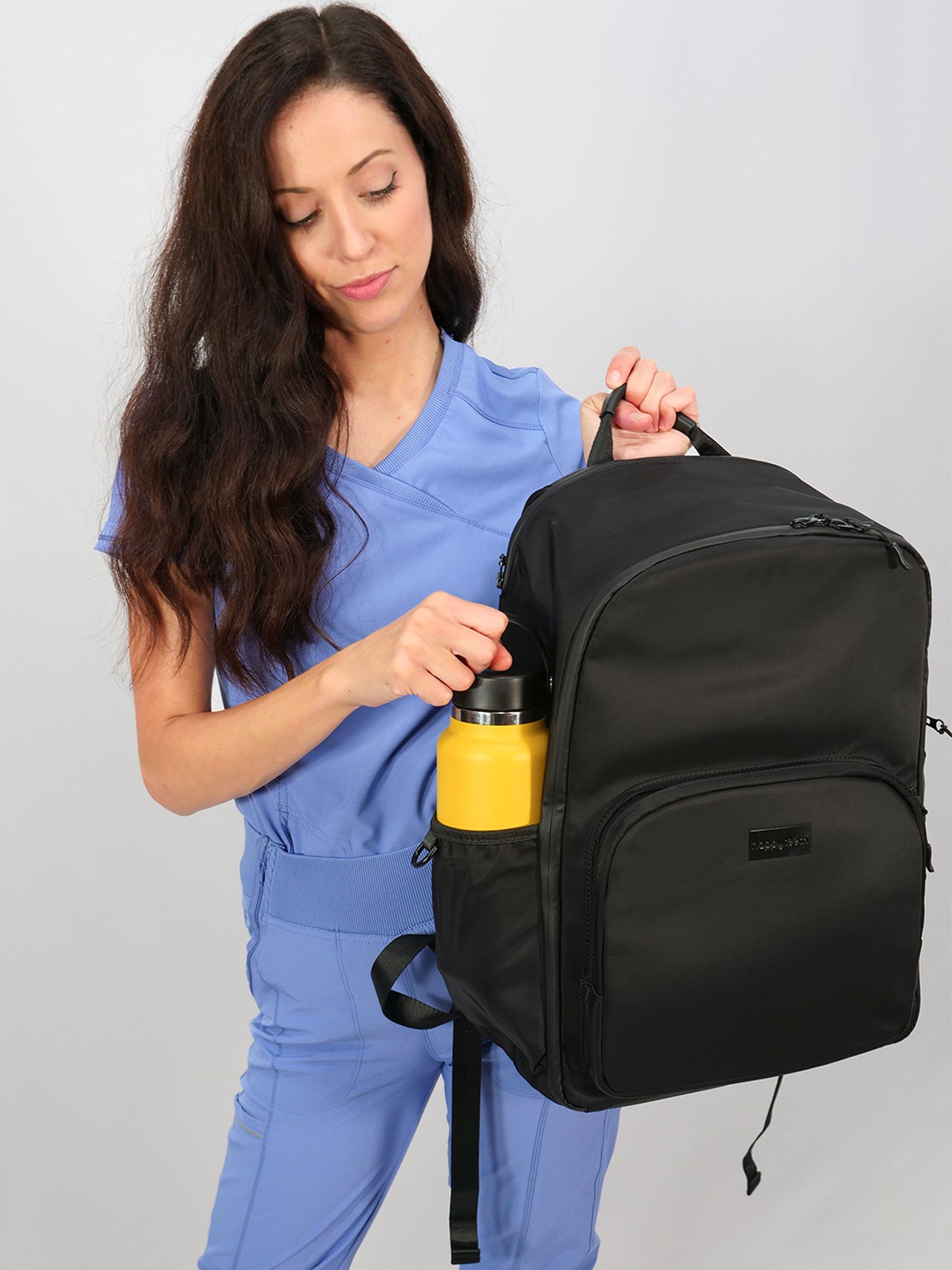 CURMIO Home Health Nurse Bag, Medical Supplies Bag with Padded Laptop  Sleeve for Home Visits, Health Care, Hospice, Bag ONLY, Black (Patent  Pending) : Amazon.in: Health & Personal Care