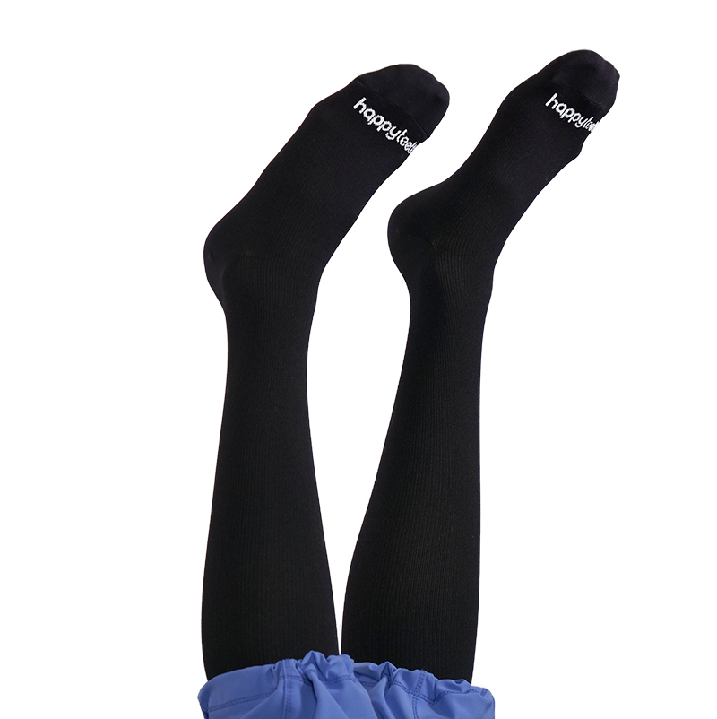 Black Compression Socks for Healthcare Workers