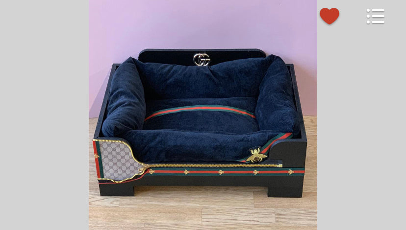 Gucci Inspired Dog Bed 