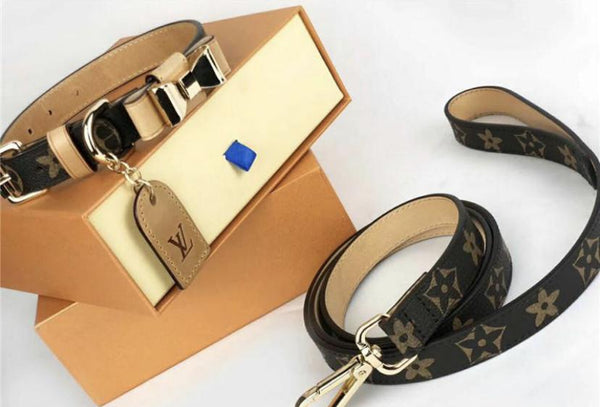 Louis Vuitton Inspired Dog Harness + Leash Set - Chloe's ...