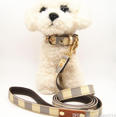 Louis Vuitton Inspired Dog Collar – Chloe’s Cozy Collection