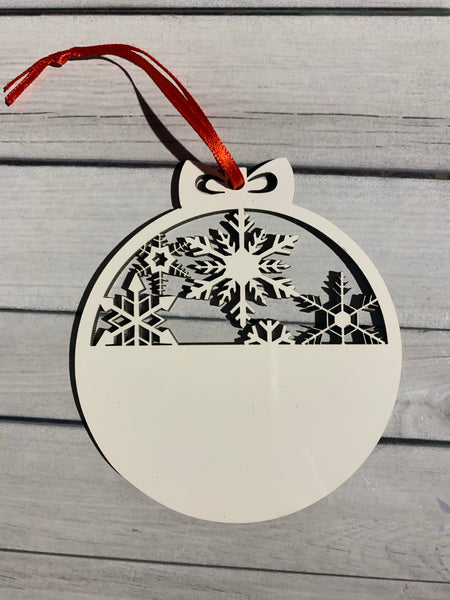 Half Snowflake Ornament – Sublimation Blanks & More