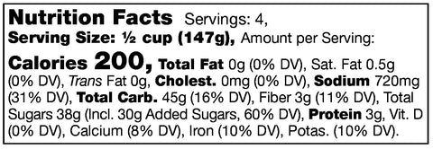 Stonewall Kitchen Mom's Meatloaf Starter Nutrition Facts