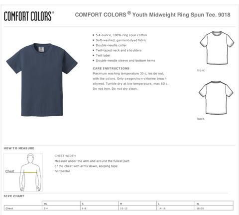 T-Shirt Sizing Charts – Spoiled Rotten