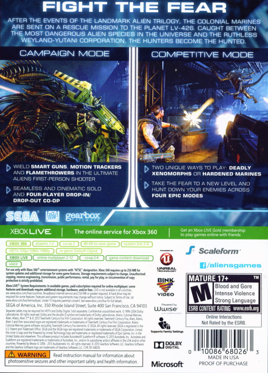 ❤️ALIENS VS PREDATOR - Xbox 360 Game - Free Shipping - COMPLETE - AUS  SELLER $14.99 - PicClick AU