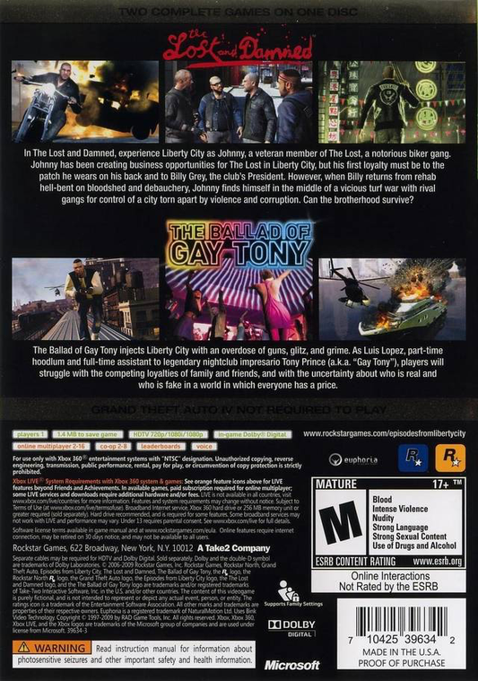 Grand Theft Auto IV (GTA 4) Xbox 360 (USADO) - Fenix GZ - 16 anos