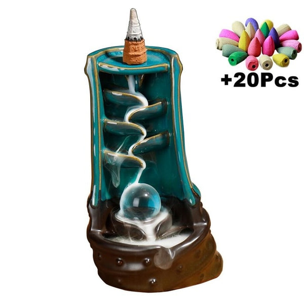 incense waterfall burner