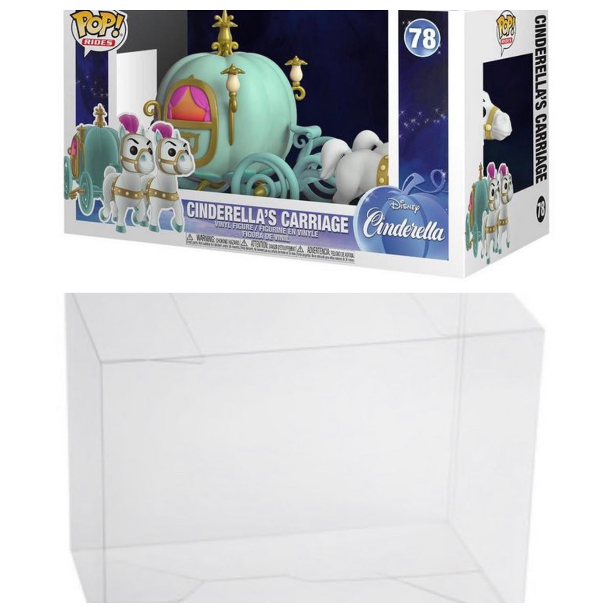 Cinderella Carriage Ride Funko POP! Box Protector made with  thi –  Kollector Protector