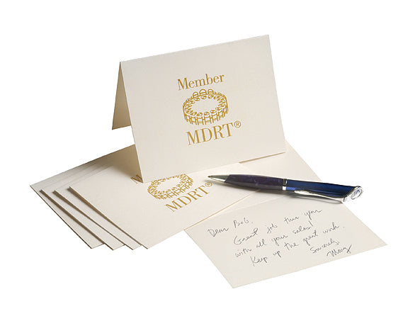 Gold Embossed Note Cards (10 count)