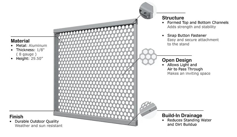 Restaurant Patio Partitions Panels