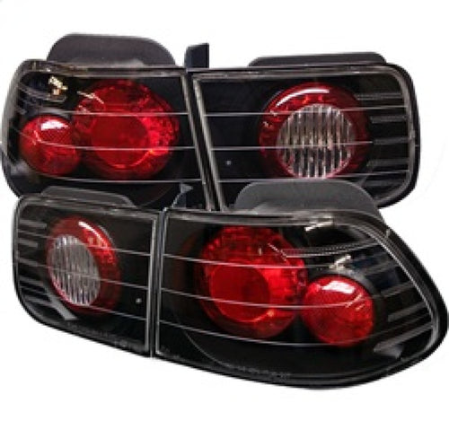 Spyder Honda Civic 01-05 4Dr Euro Style Tail Lights Black ALT-YD