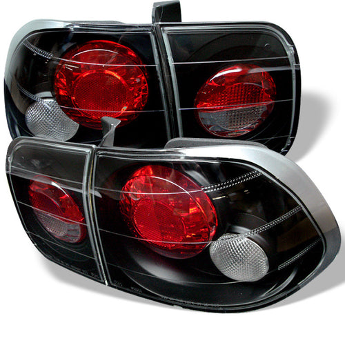 Spyder Honda Civic 01-05 4Dr Euro Style Tail Lights Black ALT-YD