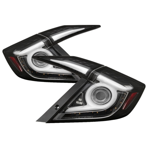 Spyder Honda Civic 01-05 4Dr Euro Style Tail Lights Black ALT-YD