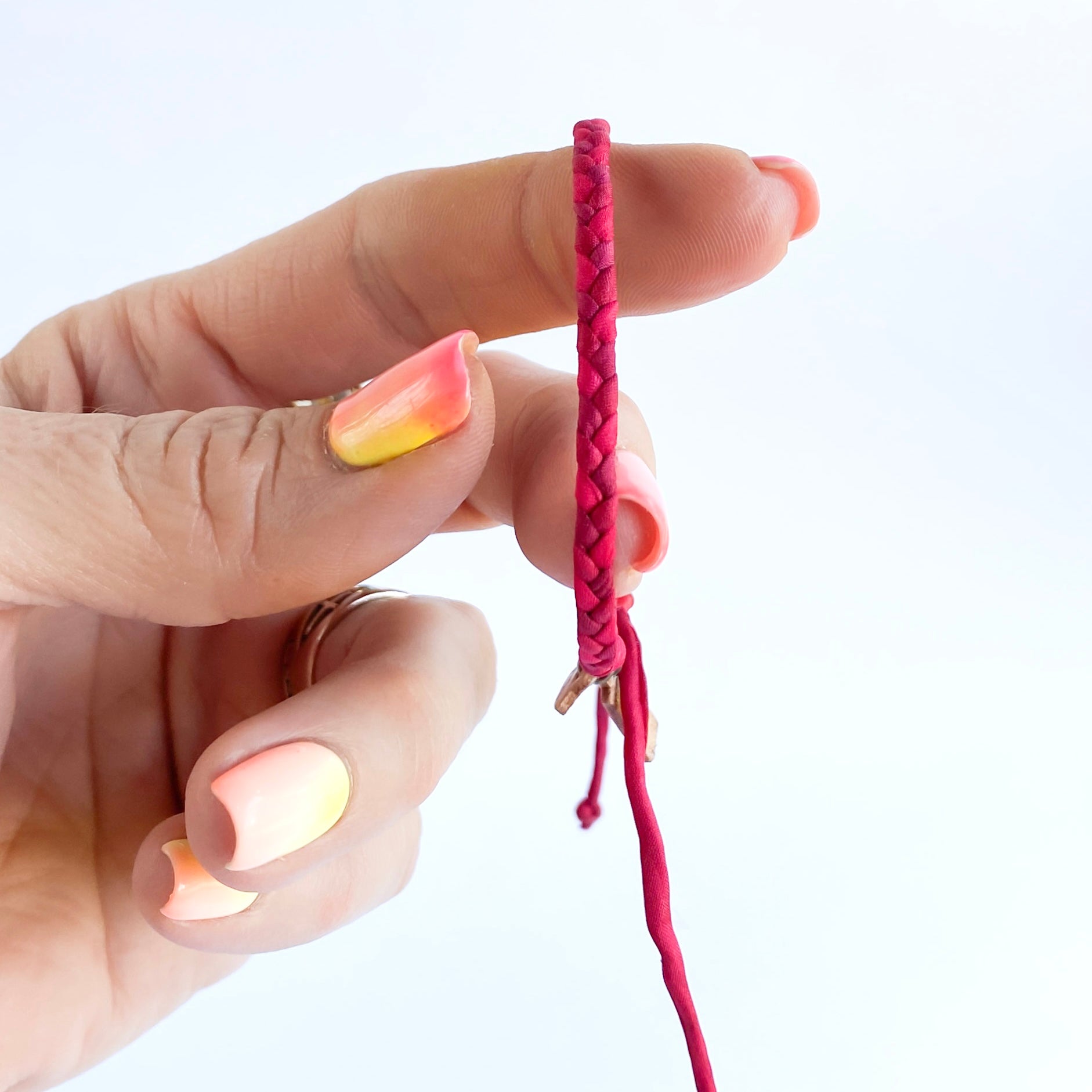 RETIRED - Ruby Original Braid Adjustable Bracelet *Made to order - ships within 10 business days
