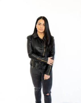 Black Faux Leather Jacket