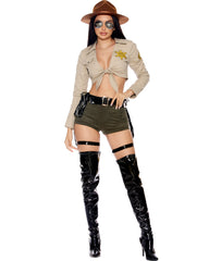 Music Legs Miss Mummy Women's Halloween Fancy-Dress Costume for Adult, M-L  