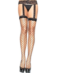 Black Jumbo Pothole Net Tights