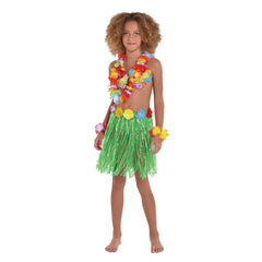 Aloha Hawaii Vibe Luau Theme Party Hula Skirt Coconut Bra Costume