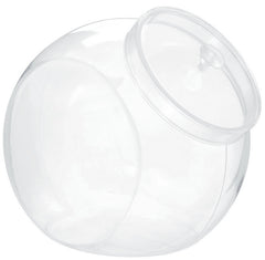 Small Clear Plastic Scalloped Container 3in x 6in