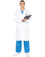 Nurse Costume for Women White Lab Coat Doctor Costume Halloween Outfit  Include Coat Hat Stethoscope Socks Glasses