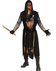 Ghost Face Lives Scream Hockey Jersey Costume and Mask Halloween Standard  Men - www.