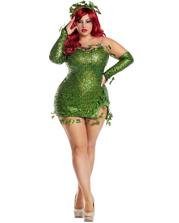 Poisonous Villain Womens Plus Size Costume 7438