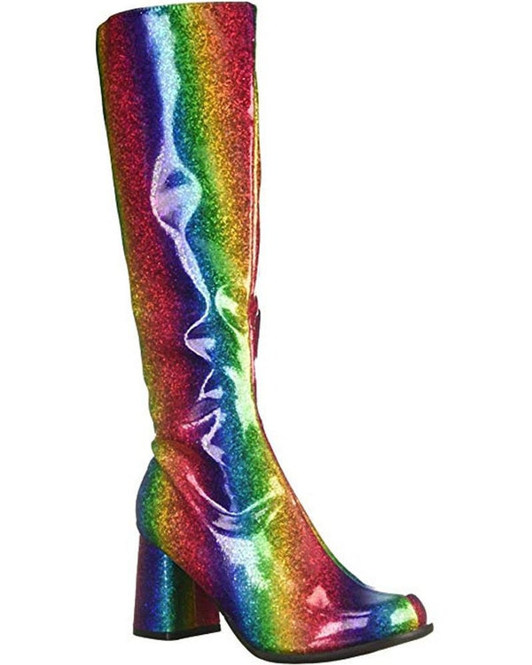 Rainbow Womens Gogo Boots – CostumeBox 