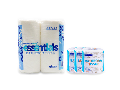 Southstar Drug Bathroom Tissue Rolls 2 Ply - 4s and Southstar Drug Bathroom Tissue Solo 2 ply 300 Sheets