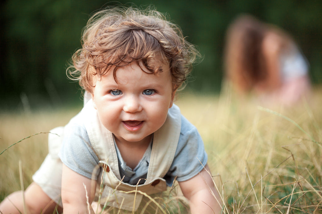 baby on field