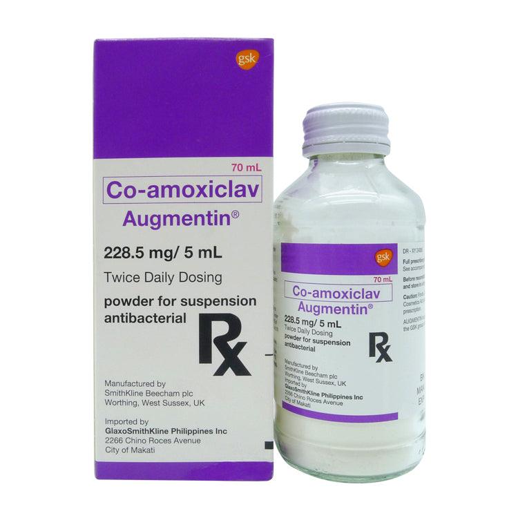 Buy Rx: Augmentin 228.5 mg / 5 ml 70 ml Suspension Online | Southstar Drug