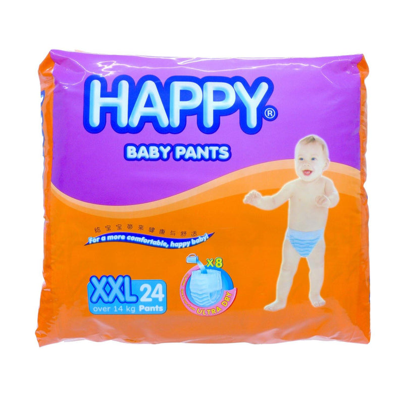 Buy Happy Diaper Baby Pants Ultra Dry XXL 24s Online | Southstar Drug