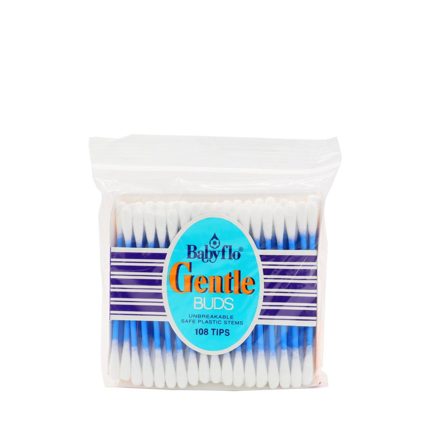 Buy Babyflo Gentle Cotton Buds Plastic Stems 108 Tips Online ...