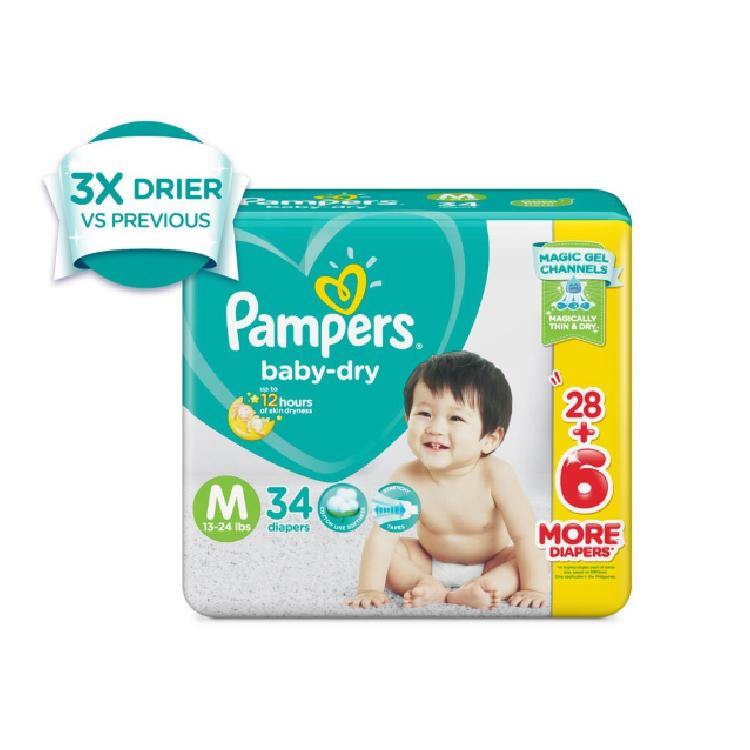 Buy Pampers Baby Dry Taped Diapers 