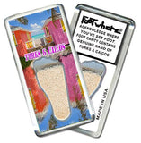 Turks & Caicos FootWhere® Souvenir Magnet. Made in USA-FootWhere® Souvenirs