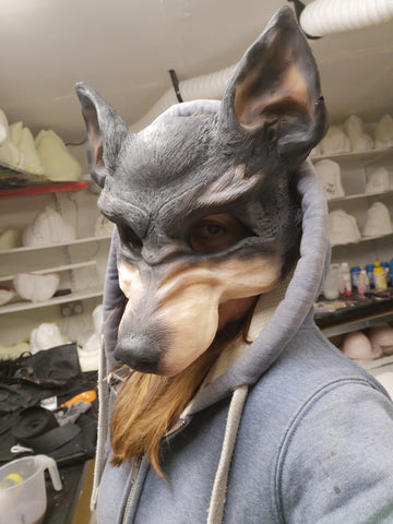 painted werewolf mask 