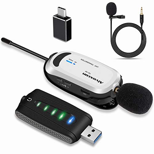 Microfono Lavalier Wireless per iPhone/Telefono  Android/Telecamera/Computer/Laptop, microfono professionale a doppio  risvolto con connettore USB-C/3,5 mm/USB per registrazione video, Vlog :  : Elettronica