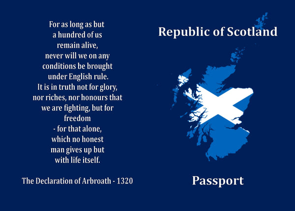 Republic Of Scotland Passport Holders Saltire Merch 0065