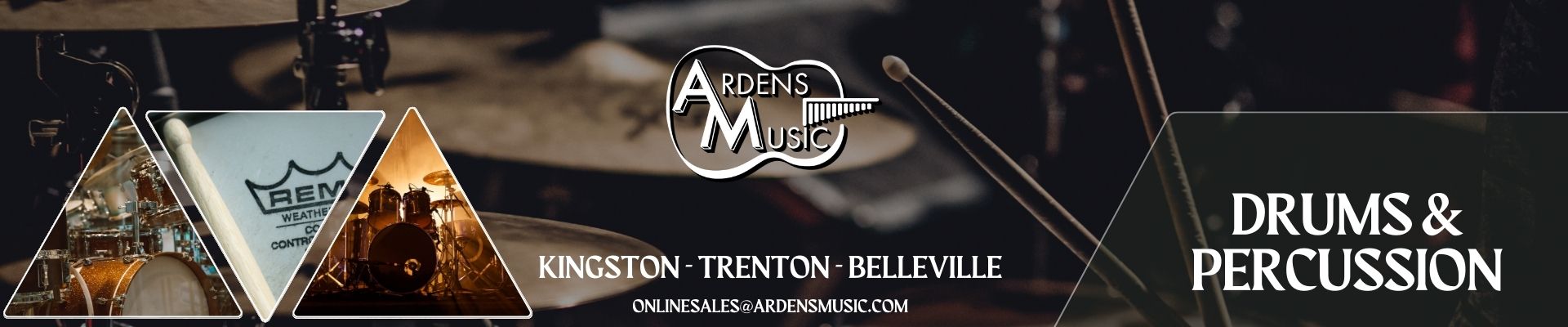 Drums and percussion are the backbone of all the music you hear in your daily life. Arden's offers a wide variety of Acoustic & Electronic kits, as well as cymbals, hardware and accessories from brands like Roland, Alesis, Tama, Pearl, and Zildjian