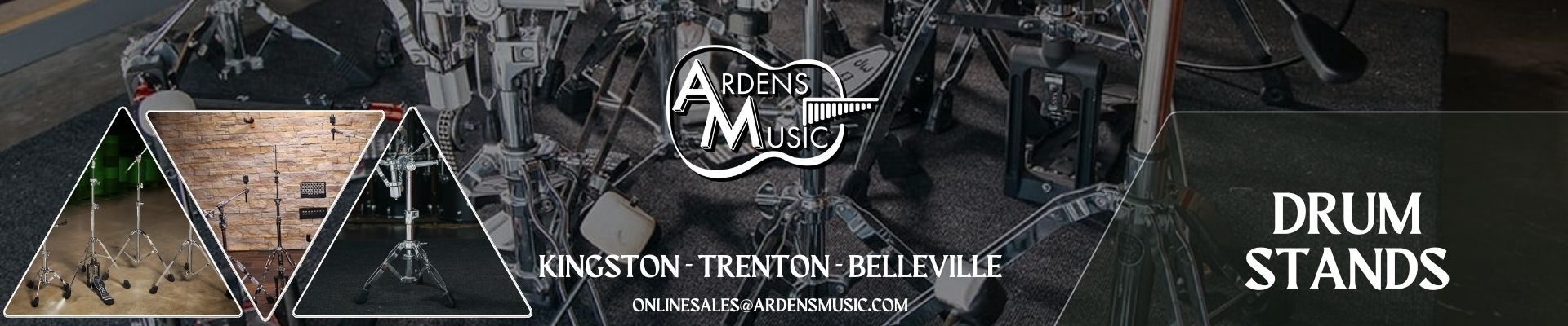 Good hardware is one of the best investments you can make for your drum kit. Arden's offers a variety of options from Tama and Pearl.