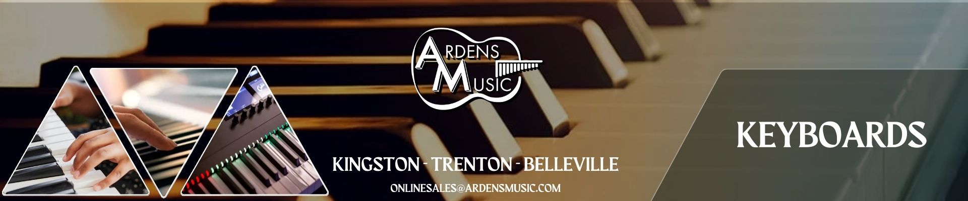 Choose Ardens Music for all your Piano, Keyboard, and Synth needs. Our extensive selection and wide range of accompanying accessories make us the perfect one-stop shop. Visit your nearest Ardens Music location today to see for yourself!