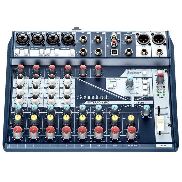 Soundcraft Notepad-12FX Analog Mixing Console – Ardens Music