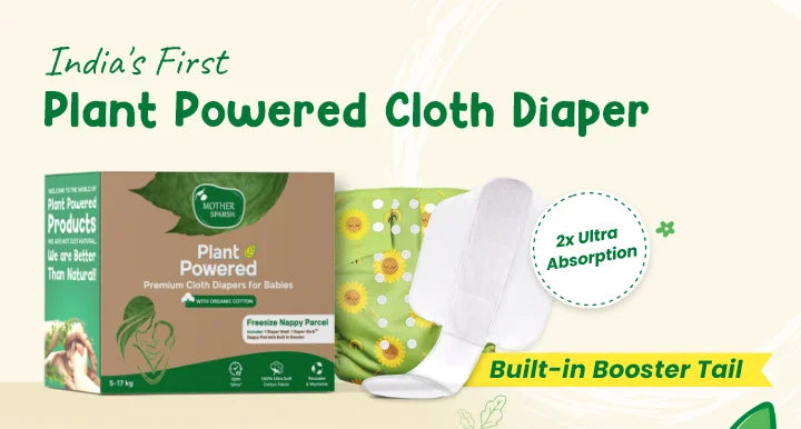 Baby Diapers, Plant powered Cloth diaper | Mother Sparsh