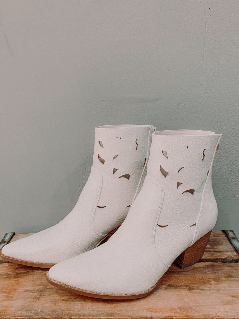 matisse white booties