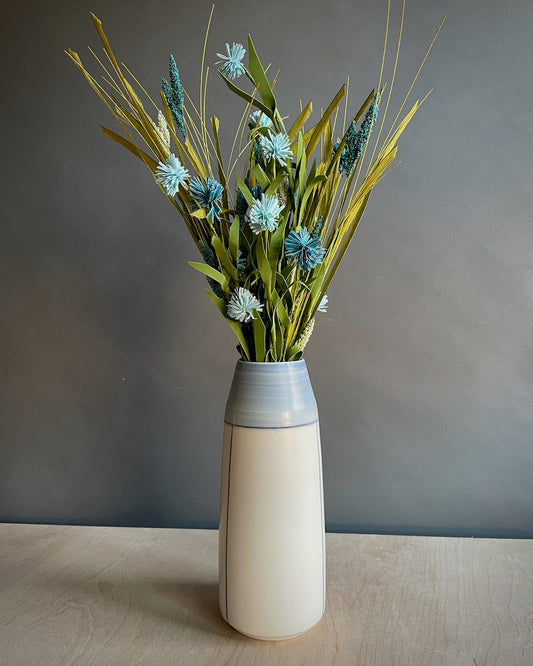 Small Planter with Saucer - Line & Color Block – Briggs Shore Ceramics